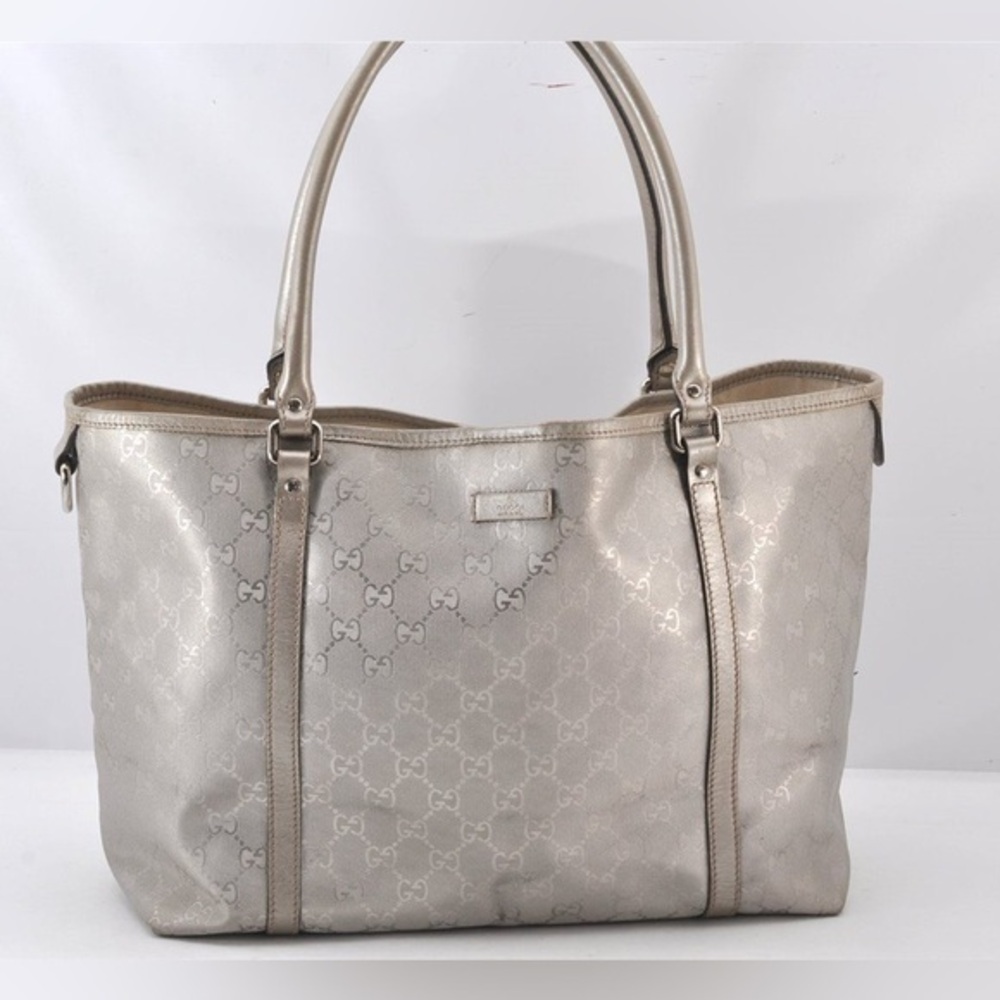 GUCCI
❌SOLD❌Gucci Impreme Tote Bag Pvc Silver